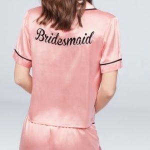 David’s bridal bridesmaid pjs New extra